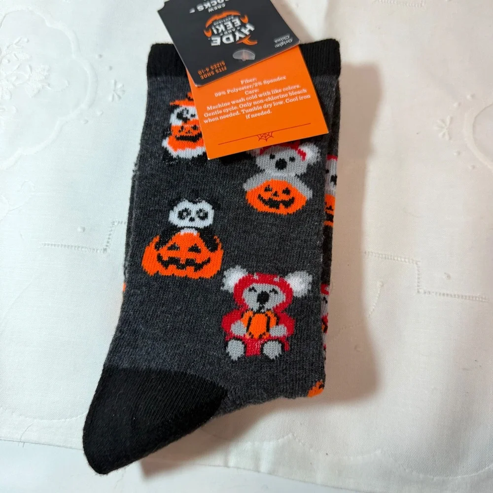 Halloween Panda and Koala socks W 4-10